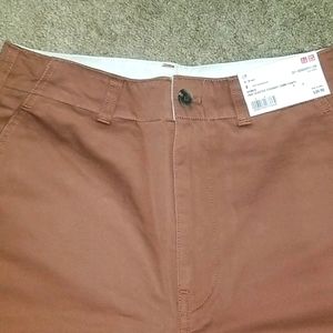 Size 4 brown high waisted straight chinonpants